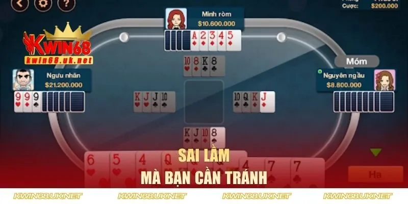 Sai lầm mà bạn cần tránh